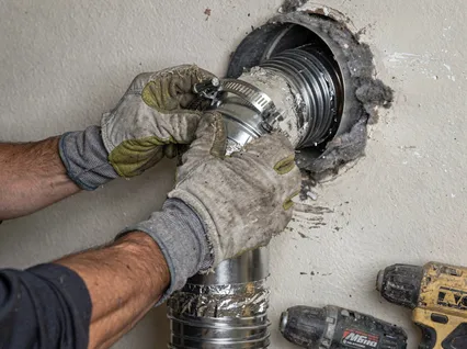 Dryer Vent Hose Installation in Tolland