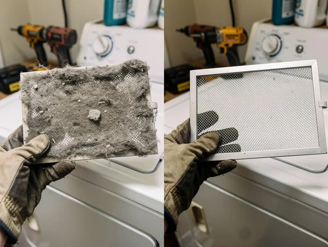 Professional lint trap cleaning by Tolland Dryer Vent Cleaning in Tolland