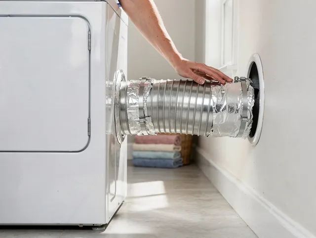 Professional dryer vent hose installation by Tolland Dryer Vent Cleaning in Tolland