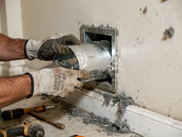 Professional dryer vent repair and installation by Tolland Dryer Vent Cleaning in Tolland